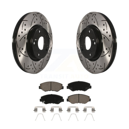 Kit de plaquettes en céramique pour Rotor de frein à disque, fente de perçage avant, pour Honda Civic CR-V Acura IL