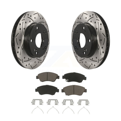 Kit de plaquettes en céramique pour Rotor de frein à disque, fente de perçage pour manteau avant, pour Honda Civic Acura IL