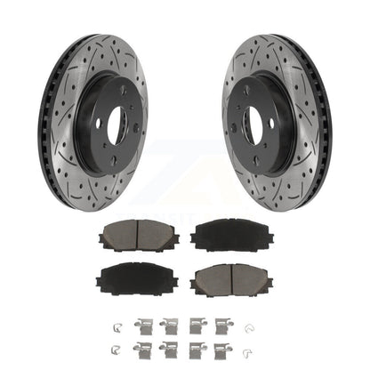 Kit de plaquettes en céramique pour Rotor de frein à fente avant percée, pour Toyota Yaris Prius C Scion i