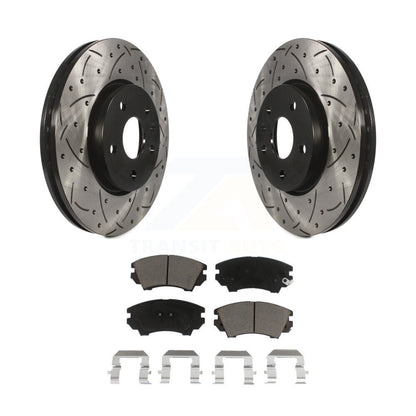 Kit de plaquettes de frein en céramique, Rotors de frein à fente avant percés pour Chevrolet Camaro GMC Terrai