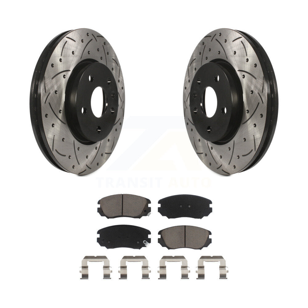 Kit de plaquettes en céramique pour Rotor de frein à fente avant percée, pour Chevrolet Equinox GMC Terrai