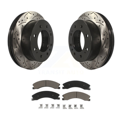 Kit de plaquettes de frein en céramique, Rotors de frein à fente avant percés pour GMC Chevrolet Sierra 2500 H