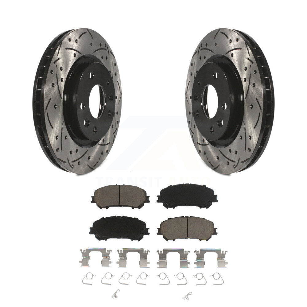 Kit de plaquettes en céramique pour Rotor de frein à disque, fente de perçage avant, pour Nissan Rogue Sport Qashqa