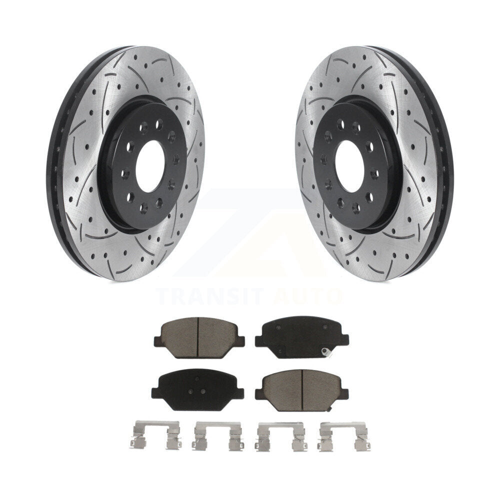 Kit de plaquettes en céramique pour Rotor de frein à fente avant percée, pour Chevrolet Equinox GMC Terrai