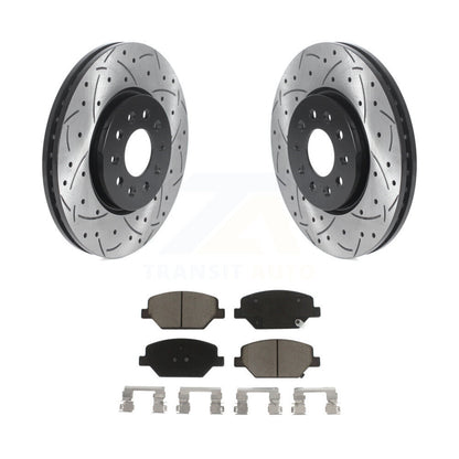 Kit de plaquettes en céramique pour Rotor de frein à fente avant percée, pour Chevrolet Equinox GMC Terrai
