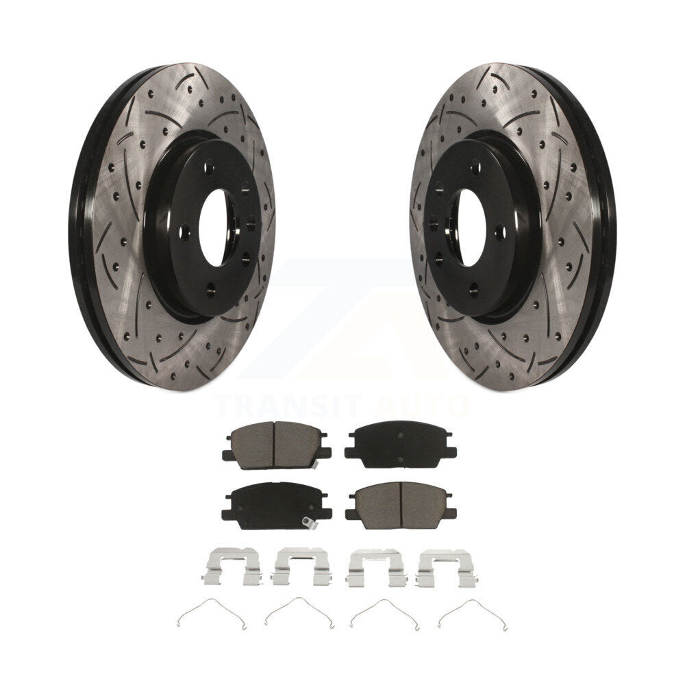 Kit de plaquettes en céramique pour Rotor de frein à fente avant percée, pour Chevrolet Equinox GMC Terrai