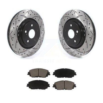 Kit de plaquettes en céramique de Rotor de frein à fente percée avant, pour Toyota Camry avec emballage TRD