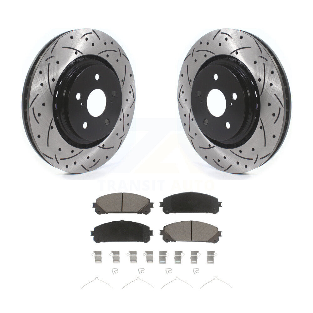 Kit de plaquettes en céramique pour Rotor de frein, fente de perçage avant, pour Lexus RX350 Toyota Camry RX450
