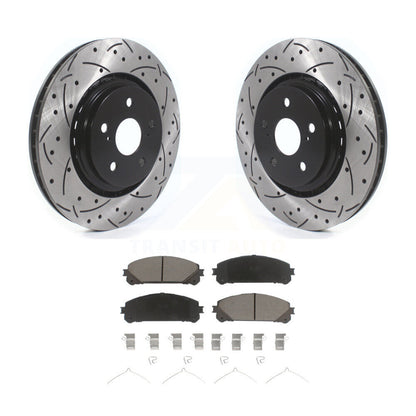 Kit de plaquettes en céramique pour Rotor de frein, fente de perçage avant, pour Lexus RX350 Toyota Camry RX450