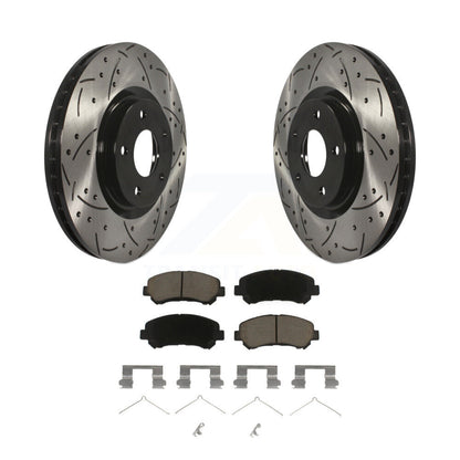Kit de plaquettes en céramique pour Rotors de frein à disque, fente de forage à revêtement avant, pour Nissan Sentra Juk