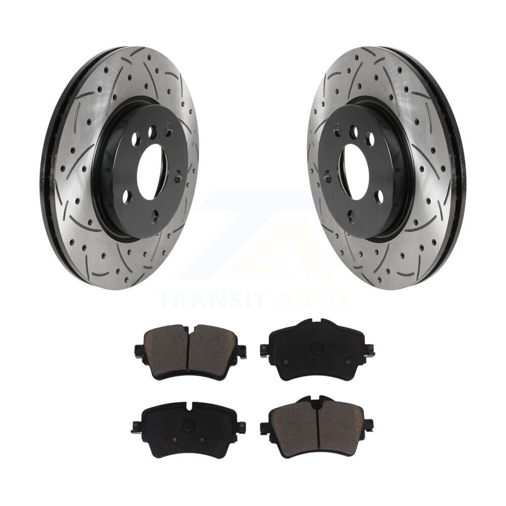 Kit de plaquettes en céramique pour Rotor de frein à disque, fente de forage à revêtement avant, pour Mini Cooper Clubma
