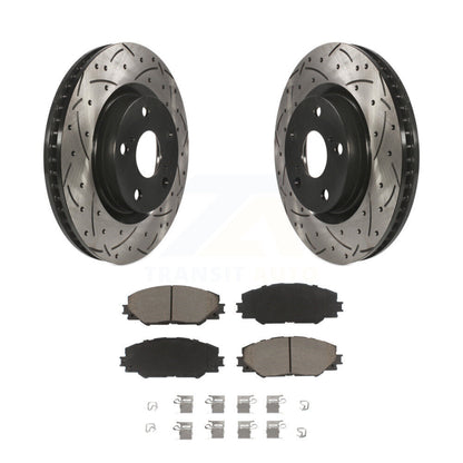 Kit de plaquettes en céramique pour Rotor de frein, fente de perçage avant, pour Toyota RAV4 Matrix Pontiac Vib