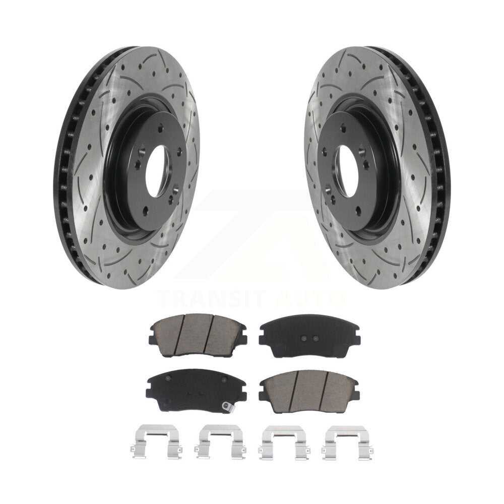 Kit de plaquettes en céramique pour Rotor de frein, fente de perçage avant, pour Kia Sportage Turbocharge 17-22
