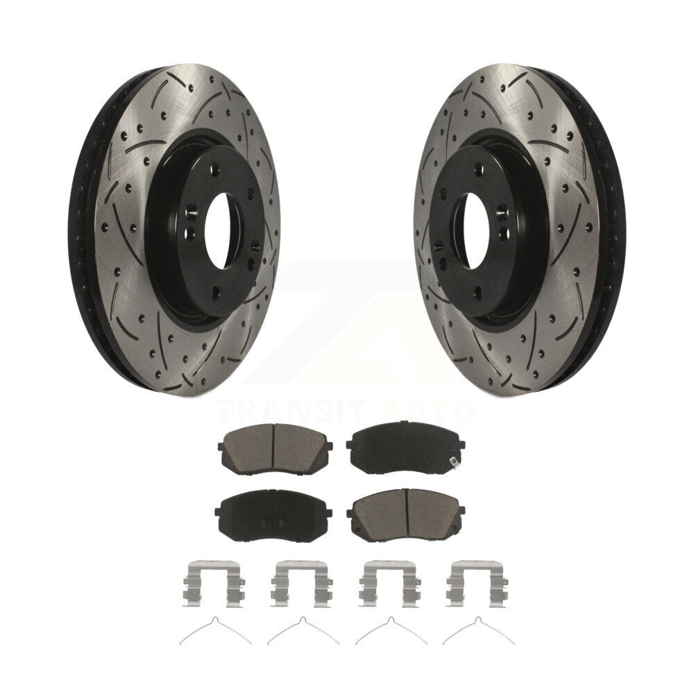 Kit de plaquettes en céramique pour Rotor de frein à disque fendu, revêtement avant, pour Hyundai Sonat