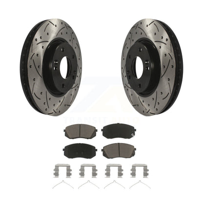 Kit de plaquettes en céramique pour Rotor de frein à disque fendu, revêtement avant, pour Hyundai Sonat