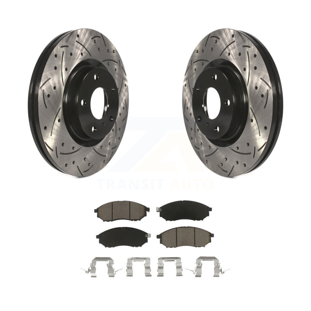 Kit de plaquettes en céramique pour Rotors de frein à fente avant, pour INFINITI Nissan Murano G37 G3