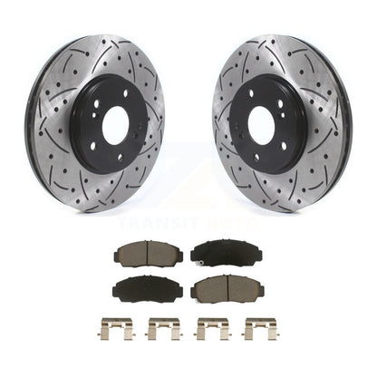Kit de plaquettes de frein en céramique, Rotors de frein à fente avant percés pour Honda Accord Acura TSX TL C
