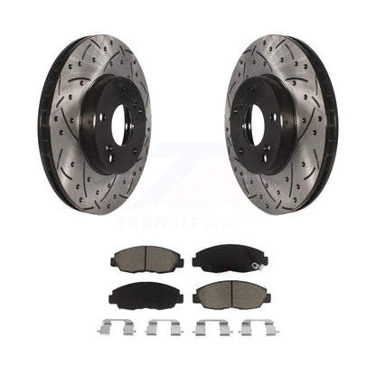 Kit de plaquettes en céramique pour Rotor de frein à disque, fente de forage à revêtement avant, pour Honda Civic G 2011