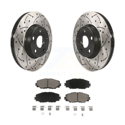 Kit de plaquettes en céramique pour Rotor de frein, fente avant percée, pour Toyota Corolla Matrix Pontia