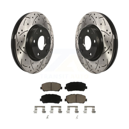 Kit de plaquettes en céramique pour rotors de frein à disque, fente de perçage pour manteau avant, pour Mazda CX-2013 – 2015