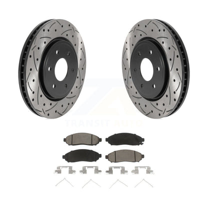 Kit de plaquettes en céramique pour Rotor de frein à disque, fente de perçage avant, pour Nissan Frontier Pathfinde