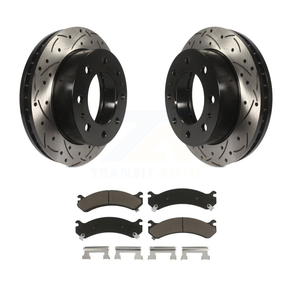 Kit de plaquettes en céramique pour Rotor de frein, fente de perçage avant, pour GMC Chevrolet Sierra 2500 HD H