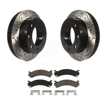 Kit de plaquettes en céramique pour Rotor de frein, fente de perçage avant, pour GMC Chevrolet Sierra 2500 HD H