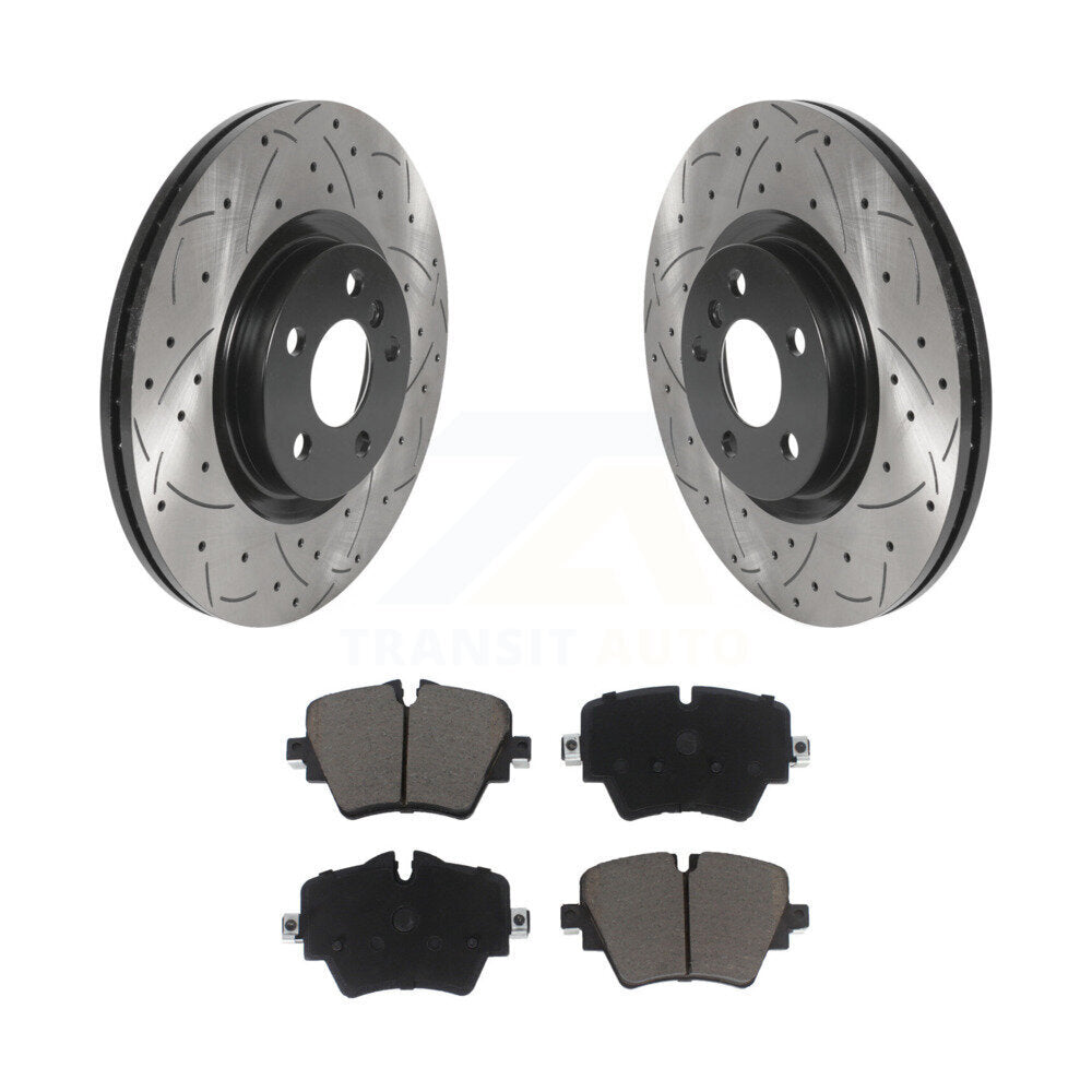 Kit de plaquettes de frein en céramique, Rotor de frein à fente avant percé, pour BMW X1 Mini Cooper Countryma