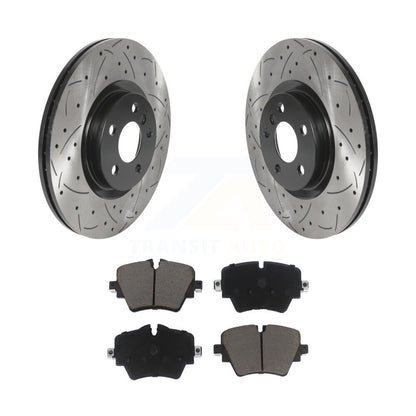 Kit de plaquettes de frein en céramique, Rotor de frein à fente avant percé, pour BMW X1 Mini Cooper Countryma
