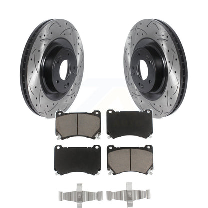 Kit de plaquettes en céramique pour Rotor de frein à disque, fente de perçage pour manteau avant, pour Hyundai Genesis Equu