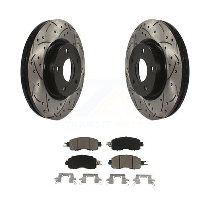 Kit de protection en céramique de rotors de frein à disque fendus percés avant enduits pour Nissan Altim