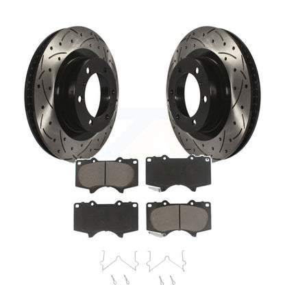 Kit de plaquettes en céramique pour Rotor de frein à disque, fente de perçage avant, pour Toyota 4Runner Lexus GX46