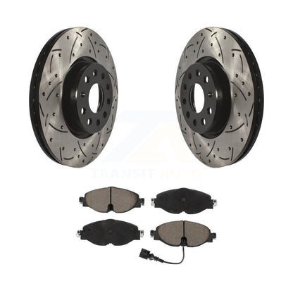 Kit de plaquettes en céramique pour Rotor de frein, fente de perçage avant, pour Volkswagen Golf Taos SportWage