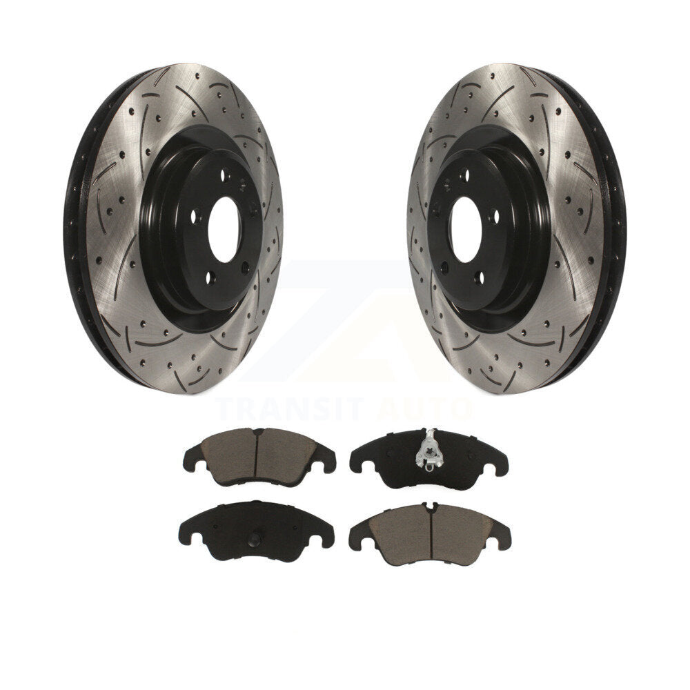 Kit de plaquettes en céramique pour Rotors de frein à fente avant, pour Audi Q5 A4 Quattro S4 S5 A6 A