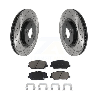 Kit de plaquettes en céramique pour rotors de frein à disque, fente de perçage avant, pour Kia Optima 2011 2.0 – 2015
