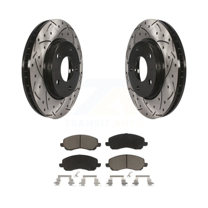 Kit de plaquettes en céramique pour Rotor de frein, fente de perçage avant, pour Mitsubishi Lancer Dodge Calibe