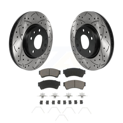 Kit de plaquettes en céramique pour Rotor de frein, fente de perçage avant, pour Ford Fusion Mazda 6 Lincoln MK