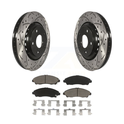 Kit de plaquettes en céramique pour Rotor de frein, fente de perçage avant, pour Honda Pilot Ridgeline Acura MD