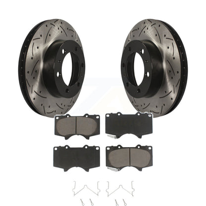Kit de plaquettes en céramique pour Rotor de frein à disque, fente avant percée, pour Toyota Tacoma 4Runner F