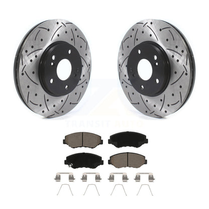 Kit de plaquettes en céramique pour Rotors de frein à disque, fente de forage à revêtement avant, pour Honda Pilot Accor