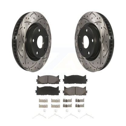 Kit de plaquettes en céramique pour Rotor de frein, fente de perçage avant, pour Toyota Camry Lexus ES350 Avalo