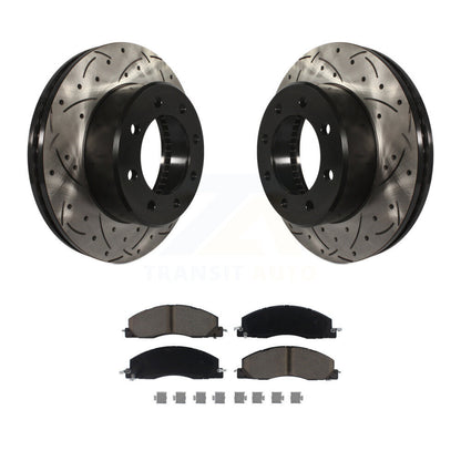 Kit de plaquettes en céramique pour Rotor de frein à disque, fente avant percée, pour Ram 3500 2500 1500 Dodge