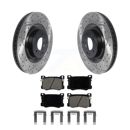 Kit de plaquettes de frein en céramique, Rotors de frein à fente avant percés pour Hyundai Genesis G80 Kia K90