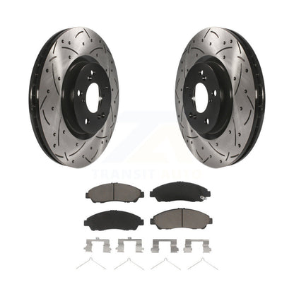 Kit de plaquettes en céramique pour Rotor de frein à fente avant percée, pour Honda Pilot Acura MDX RLX ZD