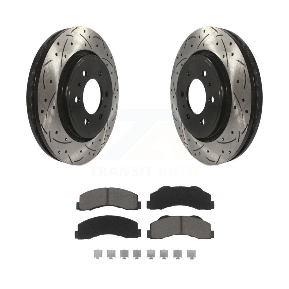 Kit de plaquettes en céramique pour Rotor de frein à fente avant, pour Ford F-150 Expedition Lincol