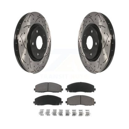 Kit de plaquettes en céramique pour Rotor de frein à fente avant percée, pour Dodge Grand Caravan Journey