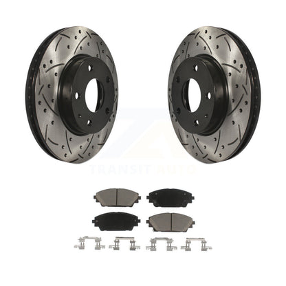 Kit de plaquettes en céramique pour rotors de frein à disque, fente de perçage avant, pour Mazda 3 CX-3 Spor