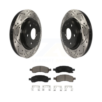 Kit de plaquettes en céramique pour Rotor de frein, fente de perçage avant, pour GMC Acadia Buick autoclave Satur