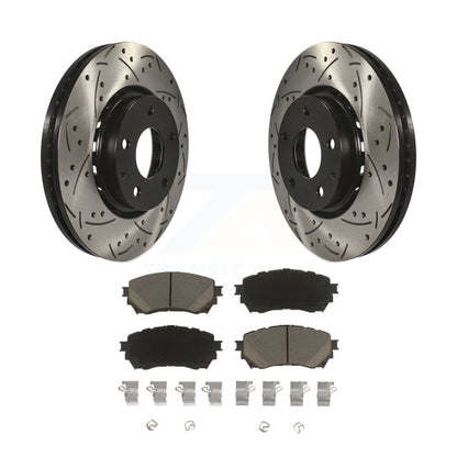 Rotor de frein à fente percée avant et Kit de plaquettes en céramique pour Mazda 6, aspiration naturelle