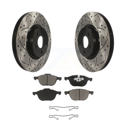 Kit de plaquettes en céramique pour rotors de frein à disque, fente de perçage avant, pour Ford Transit Connect
